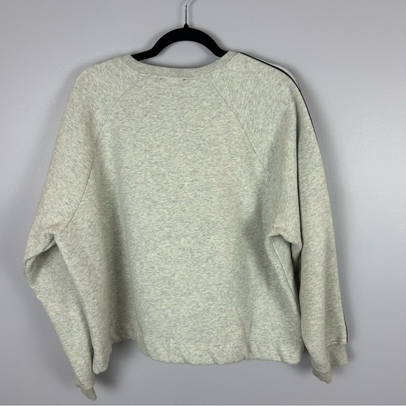 Maeve by Anthropologie Ming Gray Sweatshirt with Striped Accents Size XL - Picture 9 of 9
